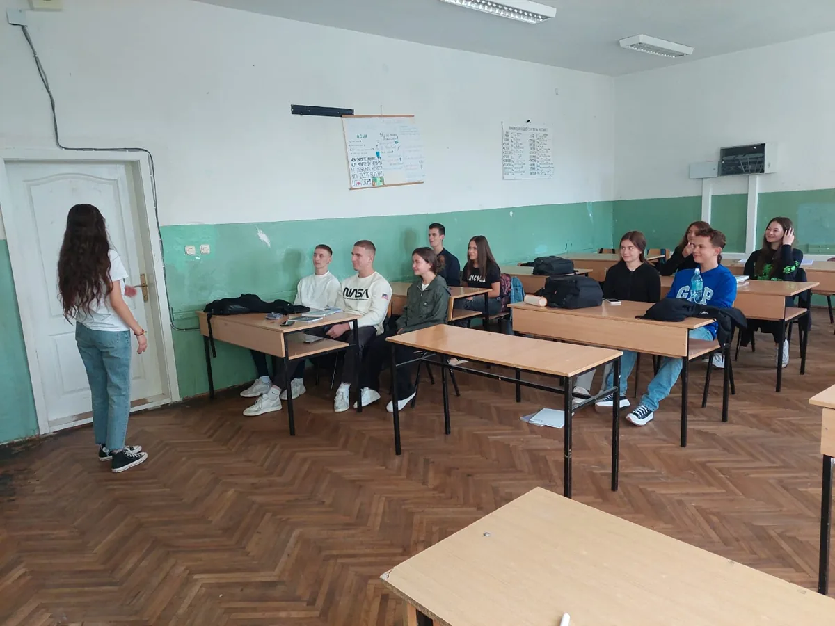 From the shared archive of GICE dissemination in Delchevo and Bitola. The original post does not identify the city of each photograph.